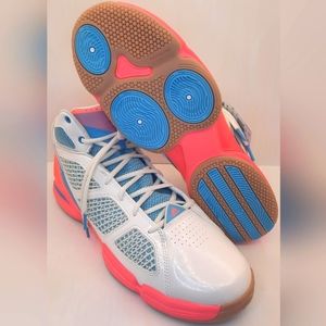 NEW RARE ADIZERO ROSE 1.5 RESTOMOD Basketball Shoes White/Acid Red/Bright Cyan